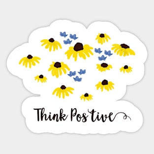 yellow cosmos wild flower Sticker